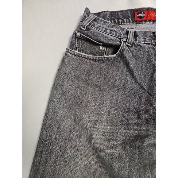 Levis  Silvertab Baggy Mens Black Jeans Faded  34X32 Distressed - Picture 5 of 12